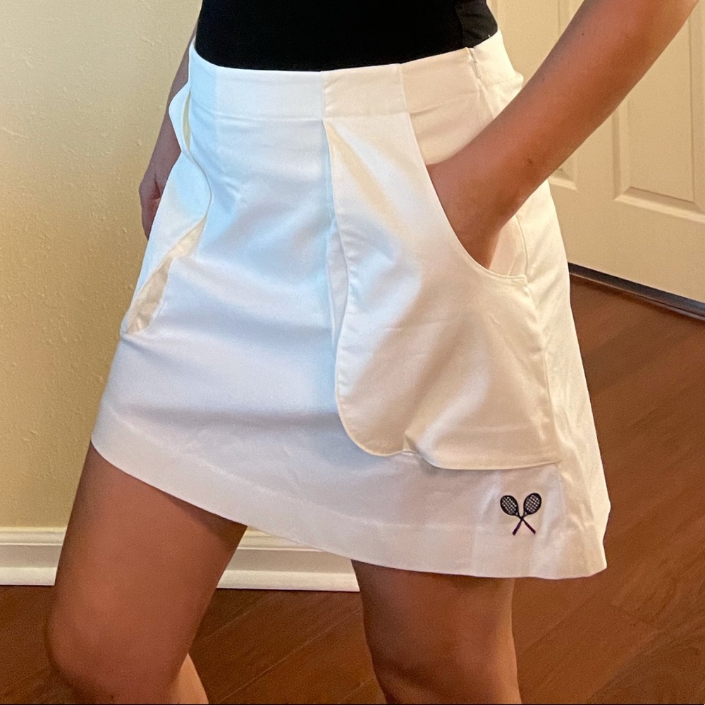 Brooks Brothers Prosport Off White Tennis Skort 10